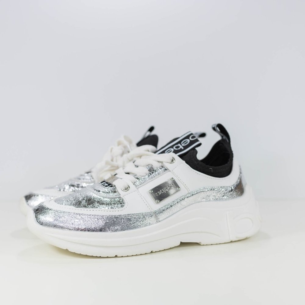 Bebe Sport Lealea Metallic Logo Fashion Sneakers - Picture 4 of 13